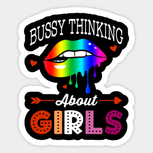 Busy Thinking About Girls Sticker